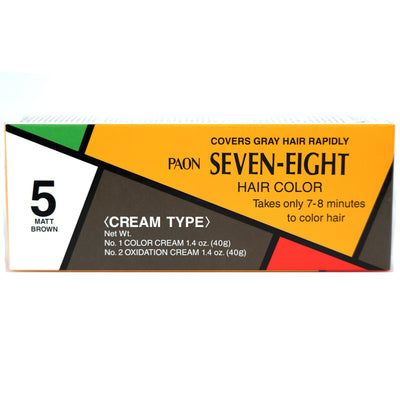 PAON SEVEN-EIGHT HAIR COLOR 5 MATT BROWN